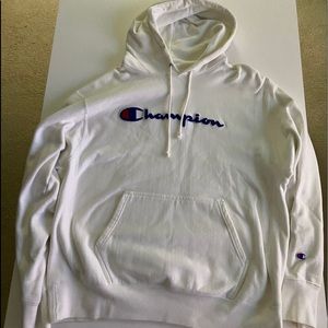 White Champion Hoodie